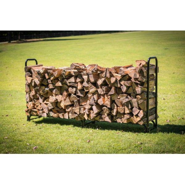 Professional Black Steel Fence Firewood Log Holder For Inside Fireplace
