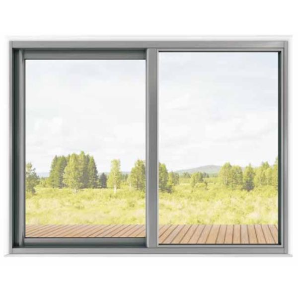 Latest design sound proof temper double glazed single track aluminum profile