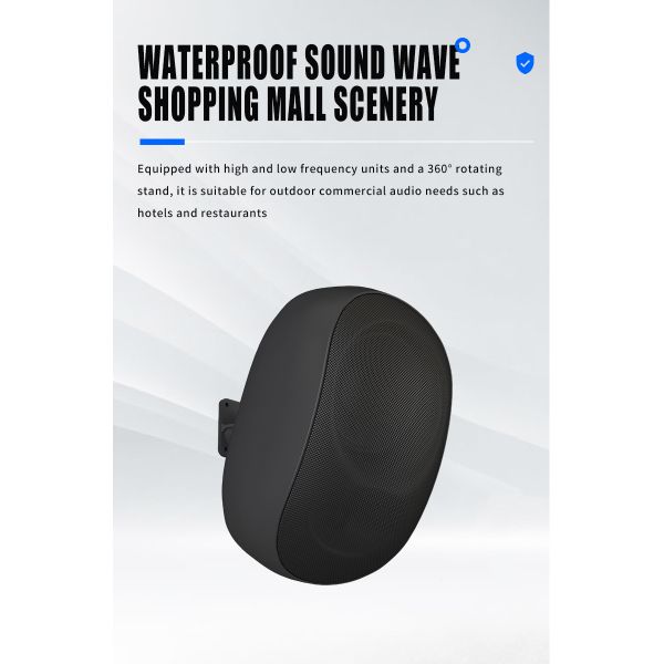 EN54 Fireproof Ceiling Speaker 6W Red White Dome PA Ceiling Speakers 6 Inch