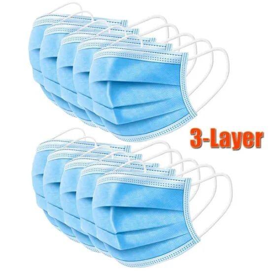 Non Woven Protective Masks Against Viruses Smooth Breathing  Bacteria Proof 