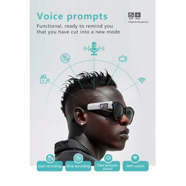 2.7K 12MP Tiny FPV Camera With Voice Prompt IPS Colorful Display Small Fpv Camera