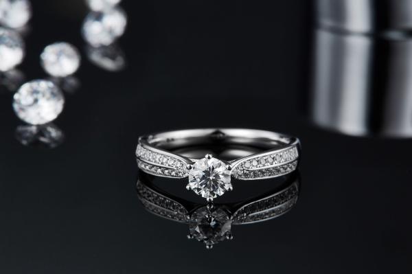 9K Gold Jewelry Minimalist Designs Moissanite 925 Silver Ring Set