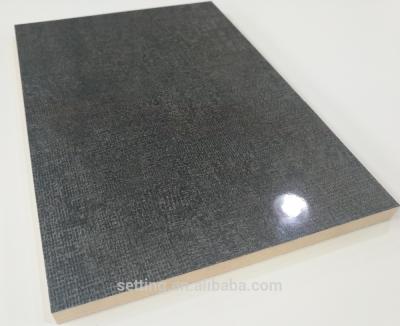 1220*2440Mm Grey Gloss Mdf Sheets de mármore revestido uv