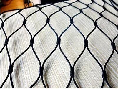Black Oxide Bird Stainless Steel Rope Mesh 7 X 7