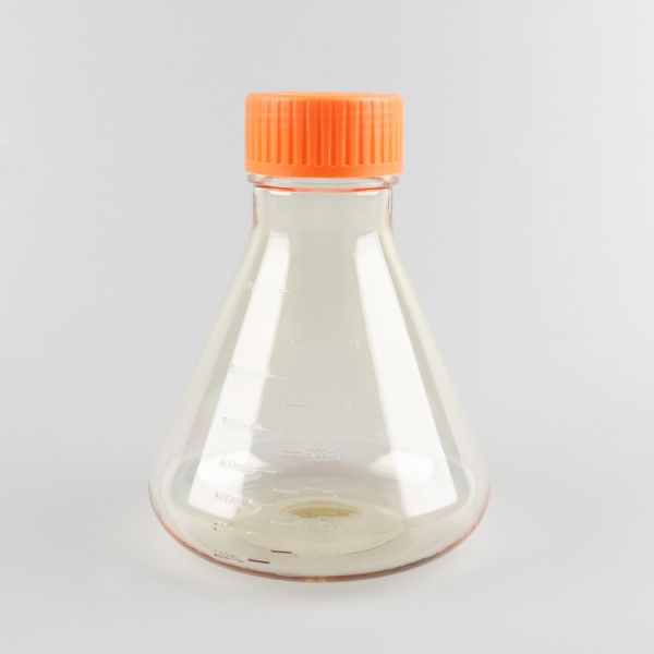 1500 пластиковой ML химии определения склянки Erlenmeyer в лаборатории