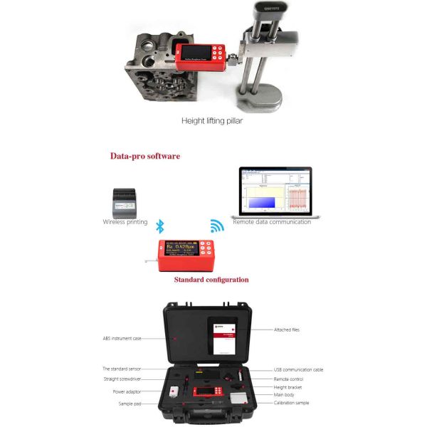High Sensitivity Surface Roughness Equipment , Micro USB Handheld Surface Roughness Tester MR200