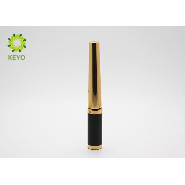 Special Shape Cosmetic Packaging Tubes Plastic Material Made With Golden Cap
