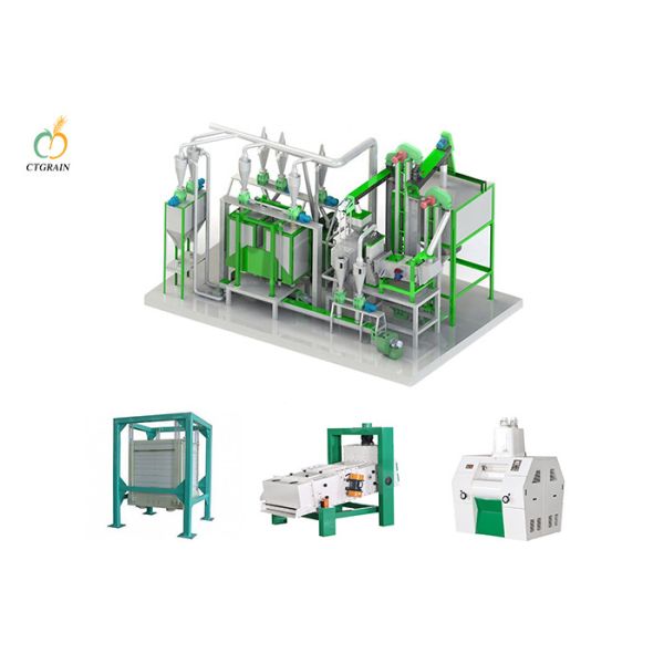 30 Ton Per Day Corn Flour Mill Maize Milling Production Line