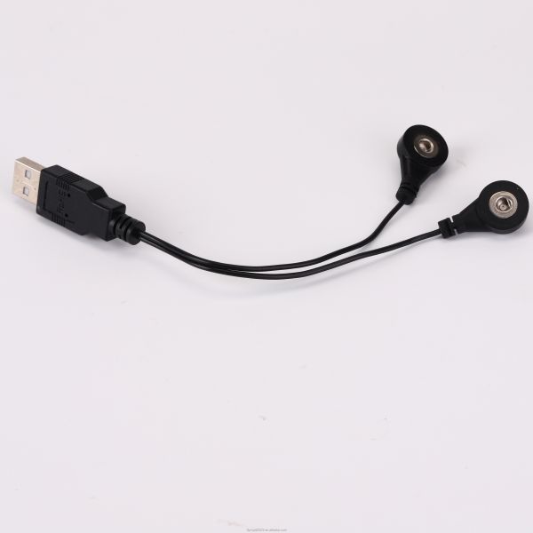 Электрод замыкает подключение к USB 2.0 Мужчины медицинские кабели 2 Свинцовый ЭКГ кабель для физиотерапевтического оборудования