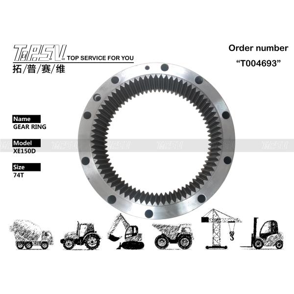 SY135C XE150D Boîte à anneau à engrenages pivotants pour excavatrice Haute durabilité pour les machines lourdes