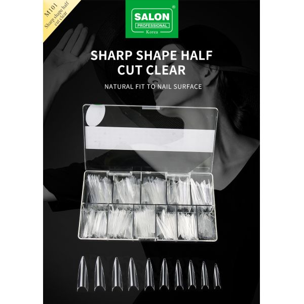 OEM Full Cover Eagle Mouth Natural Soft Gel False Nails Designs Artificial Nail Tips