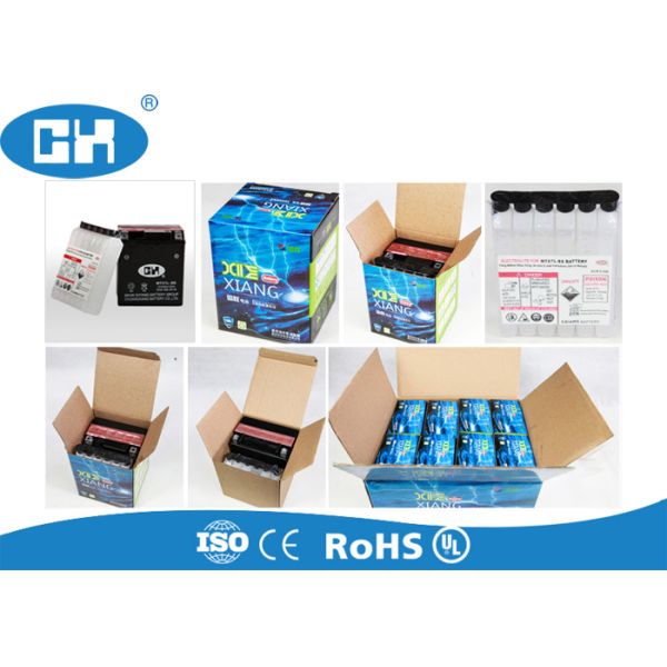 Corrosion Resistant 12v 14ah Motorcycle Battery , Sealed Motorcycle Batteries