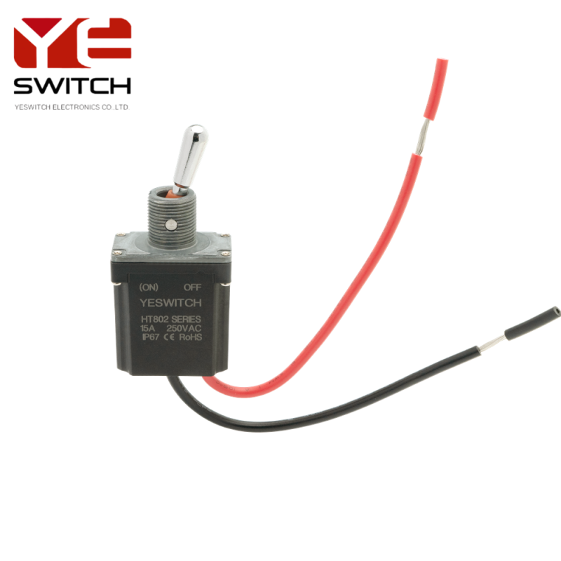 IP68 Waterproof  Durable Industrial Toggle Switch with Stainless Steel Lever