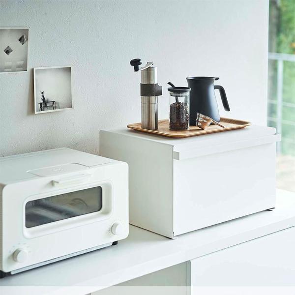 Cabinet Living Room Magnetic Door Steel Stacking Bread Boxs Coffee Machine Organize Rack Kitchen Countertop Spice Storage Shelf