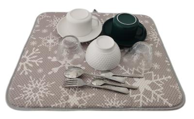Esteira 41x46cm da secagem do prato de Microfiber