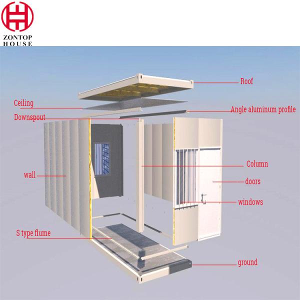 Zontop ready modern easy assemble 40 ft story resort prefabricated  modular 20ft manufactured homes prefab house made