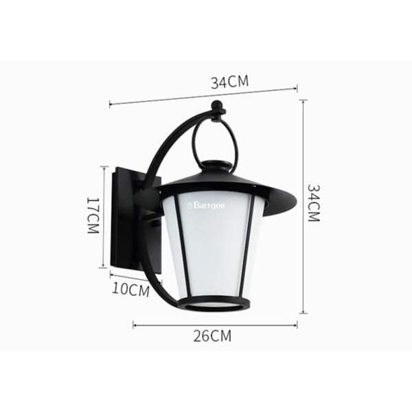 Retro Antique LED Outdoor Wall Lights Iron Metal Wall Light Fixtures Hotel Store Balcony