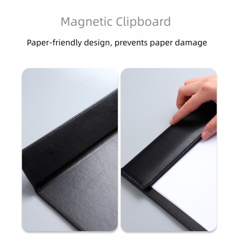 ODM Lightweight Leather Business Portfolio Folder Writing Clipboard For Documents Files