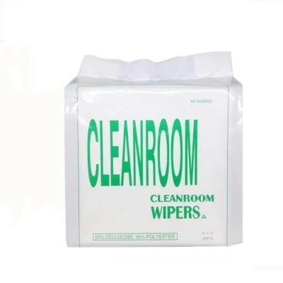 Essuie-glace blanc de polyester de Cleanroom de laser pour l'écran Maxclean Microfiber
