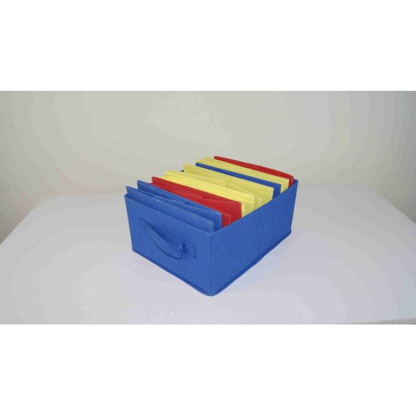 60CM Height Kids Playroom Furniture Toy Organizer With Nine Fabric Storage Bins