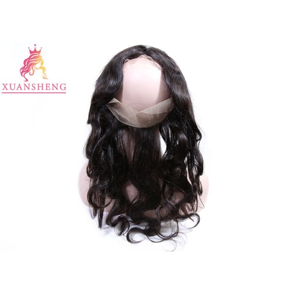 Full Curticle Aligned 360 Lace Frontal Natural Black With Body Wave Virgin Hair
