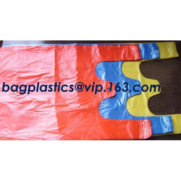 Thank You T-Shirt Bags (350 Count), Plastic - Bulk Shopping Bags, Restaurant Bag - T-Shirt Plastic Bags in Bulk - (11.5