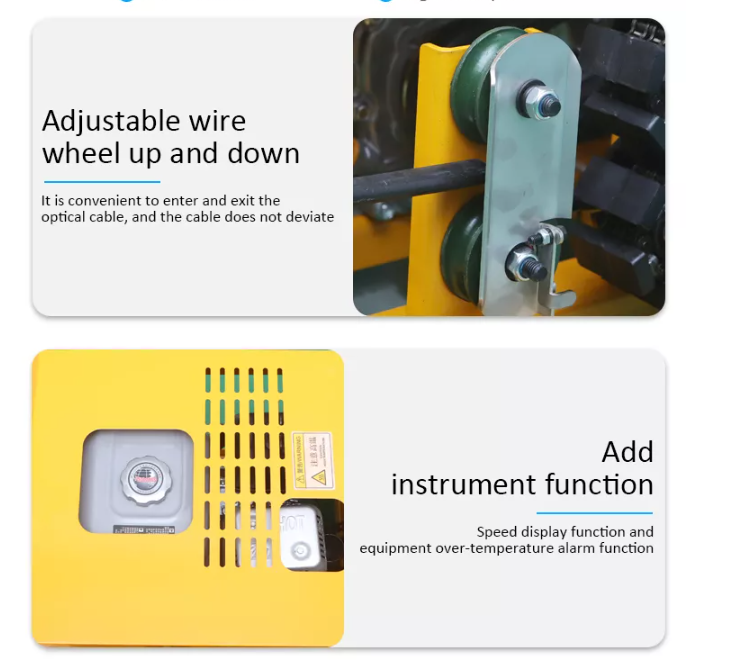 Машина оптического кабеля дуя, оранжевый кабель вытягивая машину для FTTH