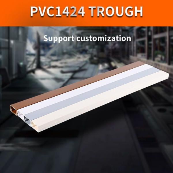 Plastic Extrusion Wiring Ducts Outdoor PVC Trunking Electrical Raceway Profiles Customized