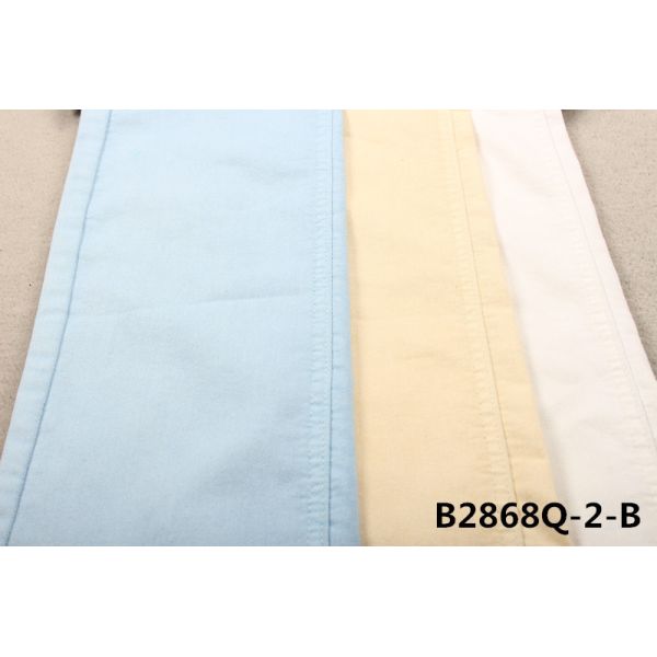 7.6OZ PFD Cotton Polyester Spandex White Denim Fabric For Women Jeans