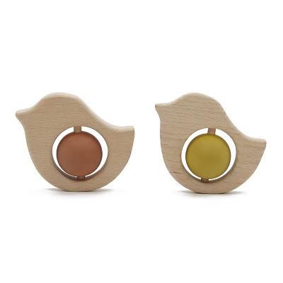 Personalized Educational Baby 53g Silicone Teething Rattle