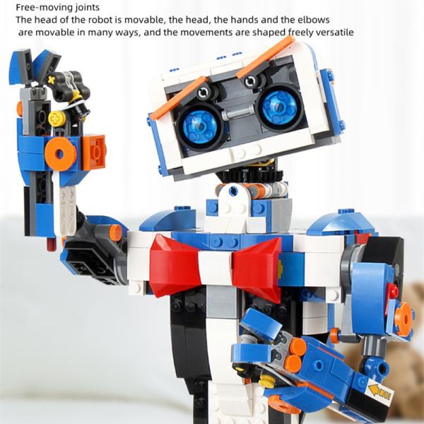 High Simulation Remote Control Robot Toy 2.4G Intelligent Assembly Toy ABS