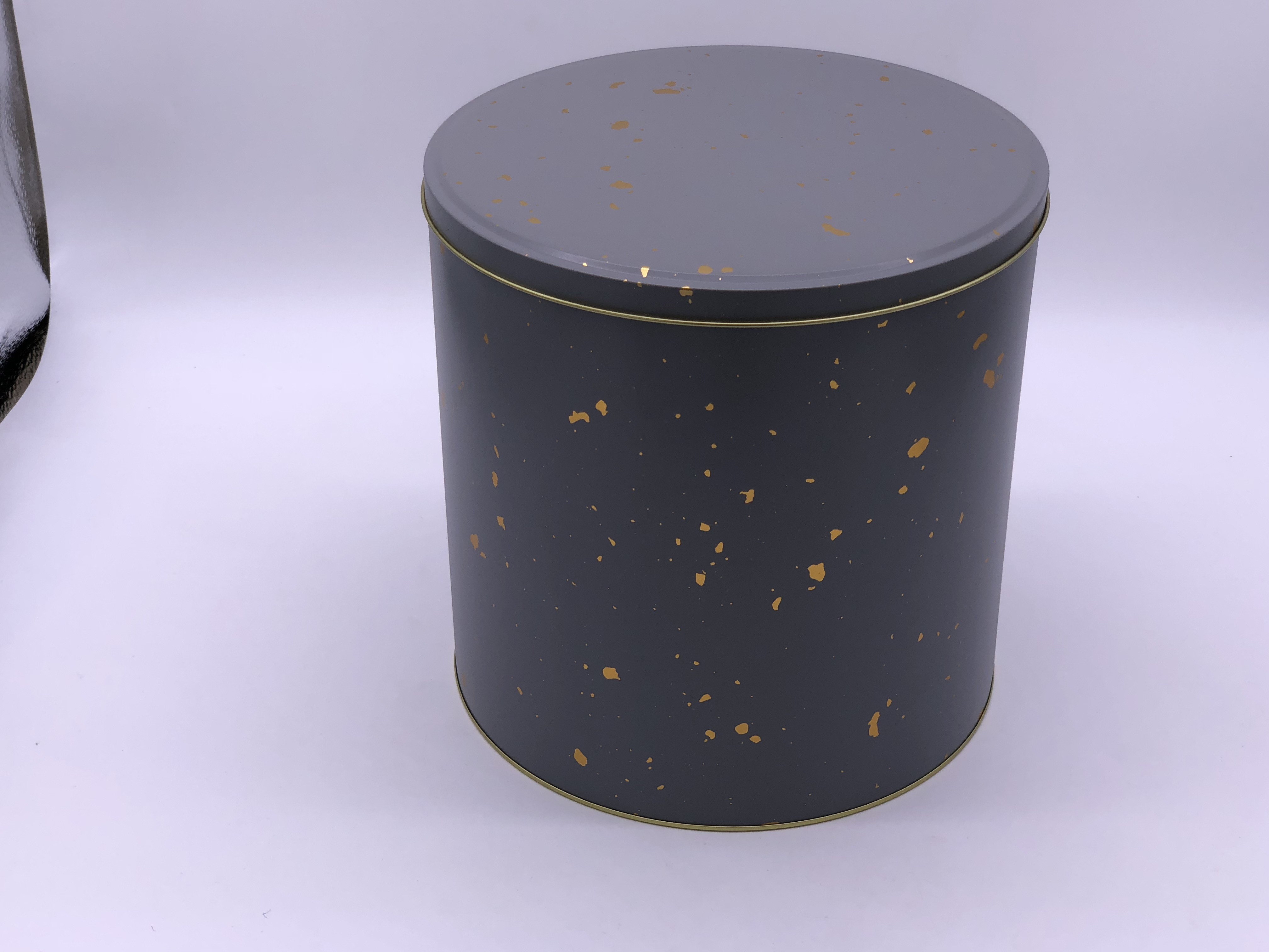 Food Safe Airtight Childproof Round Tin Box With Inner Lid D63 x 47mm