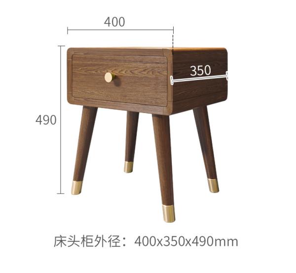 Modern Ash Wood Platform Bed Furniture Fashion Design For Hotels / Apartments
