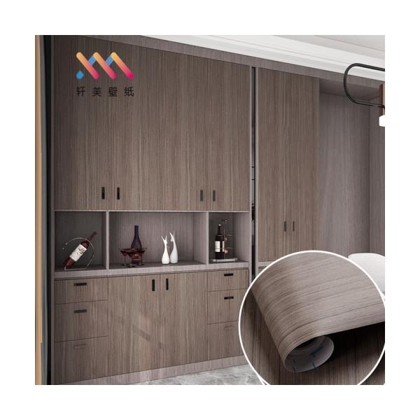 Peel and Stick Wood Grain Wallpaper Counter top Paper for Furnitures 2ft Width Contemporary Design Style