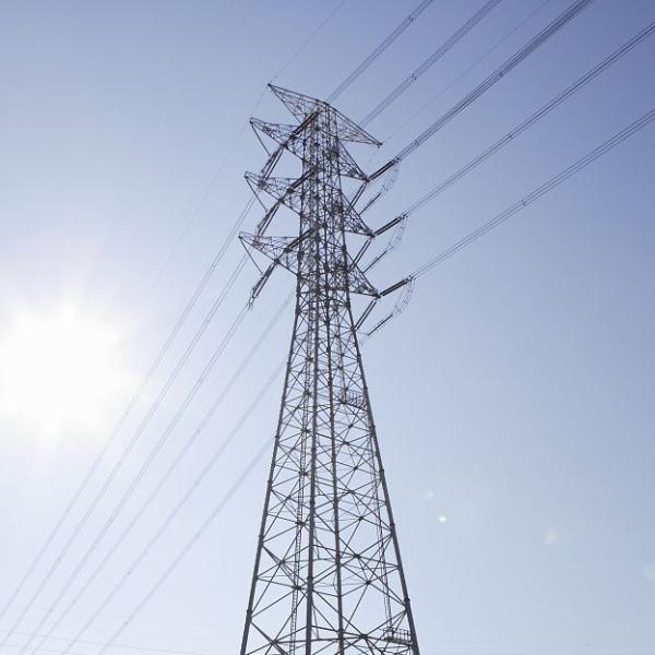 10kv - linha de transmissão 700kv torre de aço do ângulo