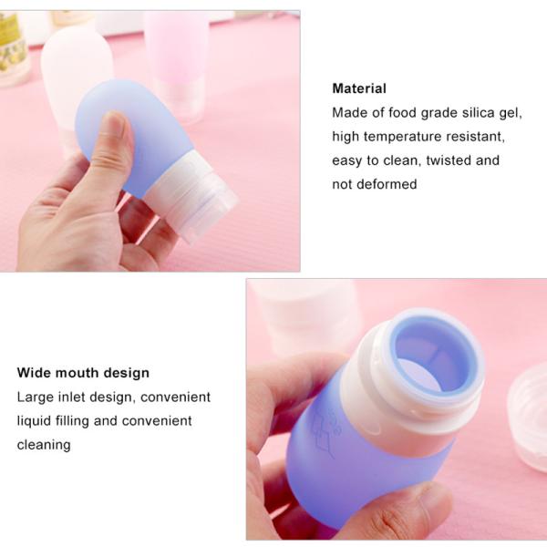 Tela que imprime garrafas pequenas reusáveis do curso do silicone 80Ml