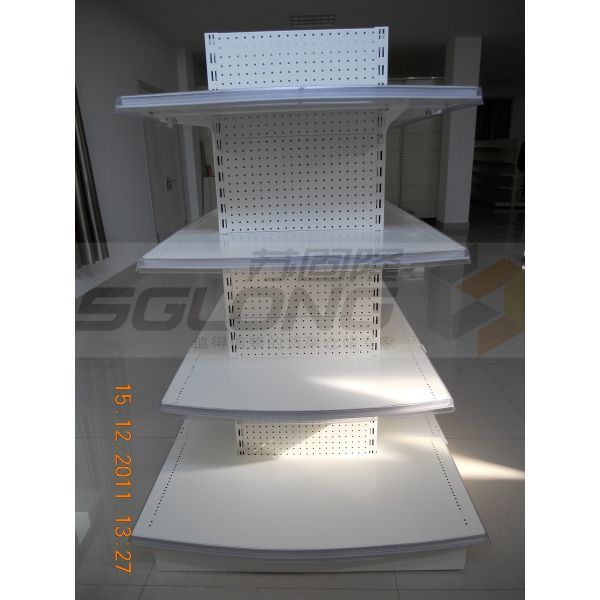 Iran Shelf Retail Gondola Shelving Supermarket Display Racks ISO9001 Certification