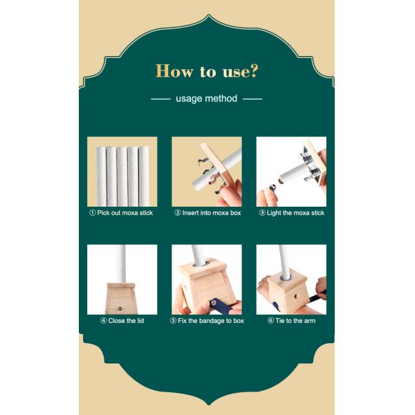 Верхний качественный дом использует ручку Moxa Moxibustion Moxa сухих китайских трав чистую