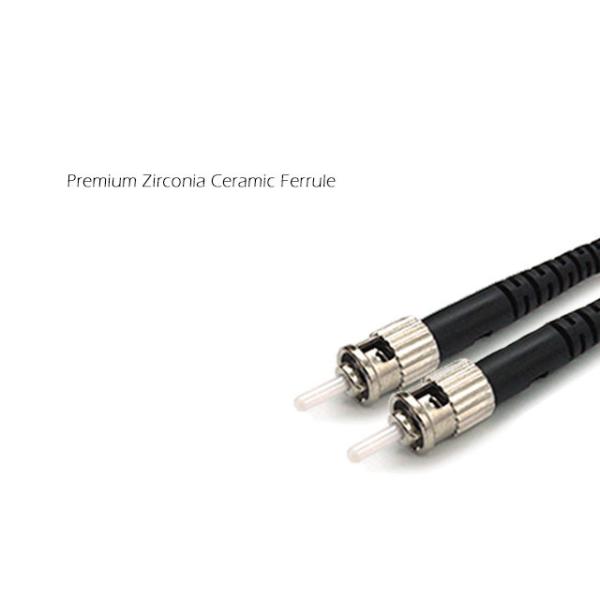 Single Mode Duplex Fiber Optic Patch Cord , ST To ST Fiber Patch Cable