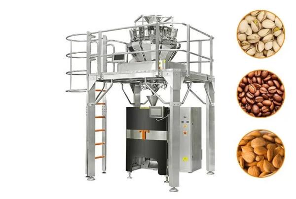 2.5L PLC Multihead Weigher Packing Machine 32 Heads 70WPM For Vegetable