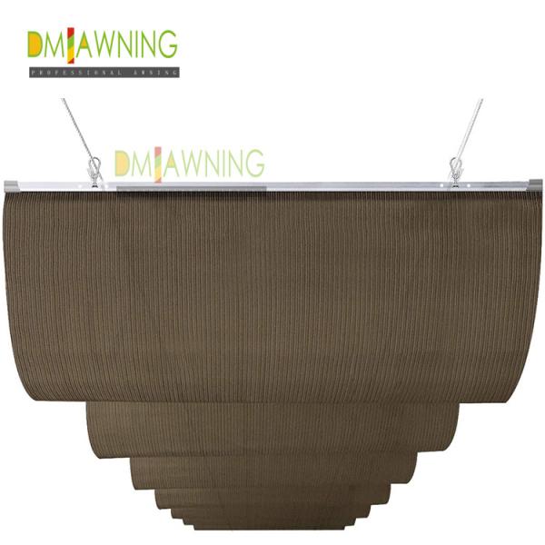 Wave Roof retractable shade pergola Ceiling Awning Shade Fabric Retractable Pergola Canopy