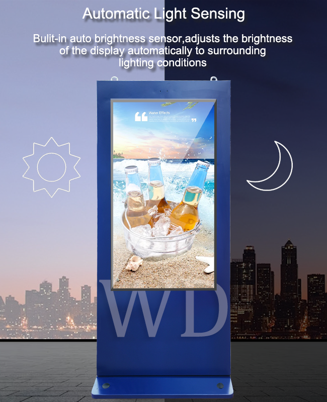 2000 Nits 49 Inch High Brightness Outdoor LCD Digital Signage Commercial