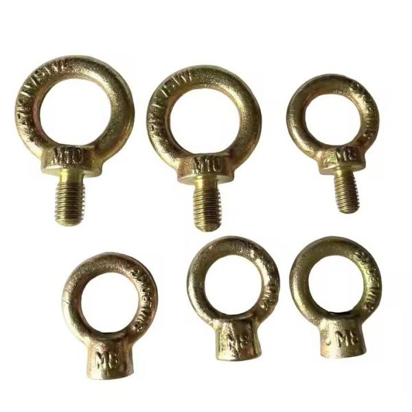 High Strength Yellow Zinc Plated Drop Forged JIS 1168 Eye Screw Bolt for Construction
