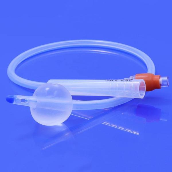 Disposable Two-Lumen Silicone Foley Catheter Medical Grade
