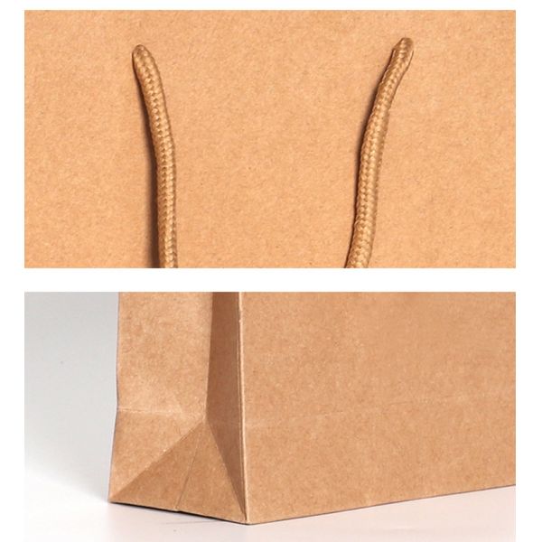 Transparent packaging  standard paper Bags/Customized brown kraft paper bag for Shopping