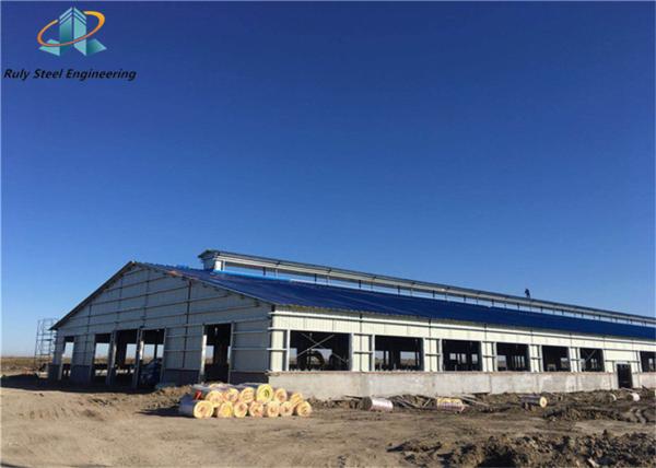 Construções metálicas galvanizadas pré-fabricadas Secção H Q235 Edifício/Atelier de estruturas de aço