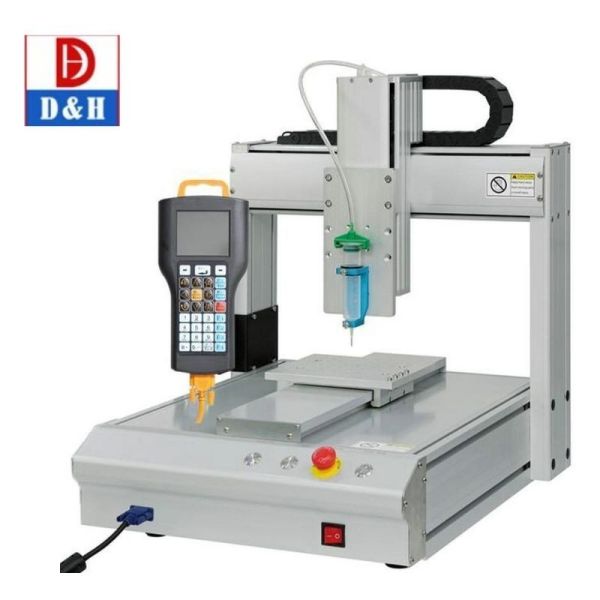 3 axis automatic desktop dispenser liquid syringe glue dispensing robot portable