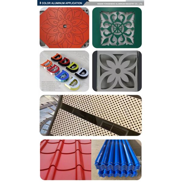 Série 1000 et 3000 bobine en aluminium revêtue de PVC 0,6 mm en grain de bois bobine en aluminium stock pour le mur de toiture de gouttière