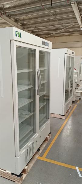 2-8 da farmácia de vidro dobro da porta dos graus refrigerador vacinal da categoria médica dos congeladores do armazenamento