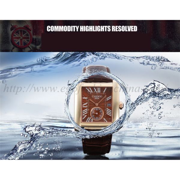 063A Fashion European Hotsale Watches Women Luxury Watch Rose Gold Square Quartz Watch New